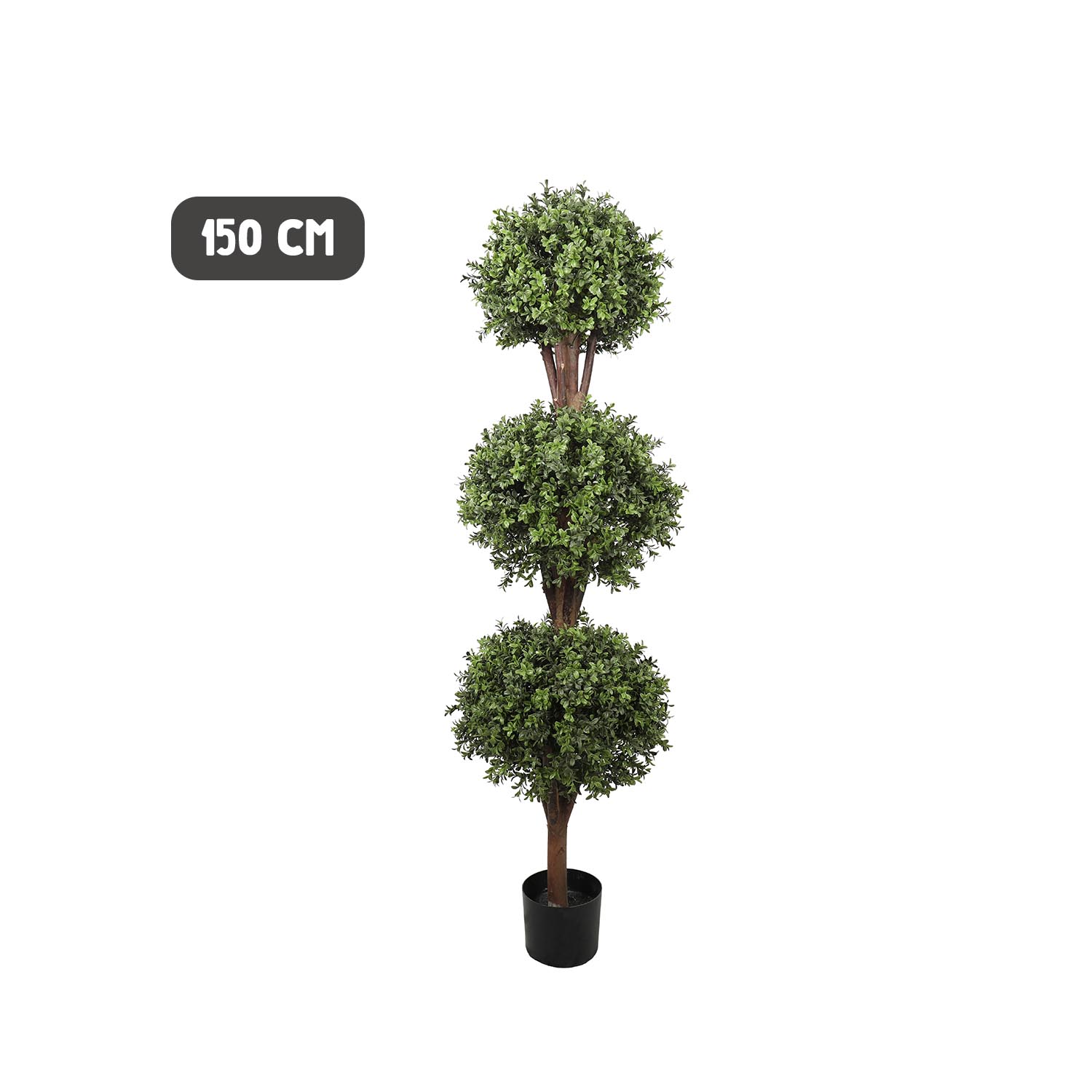 Outdoor buxus triple ball tree - Image 6