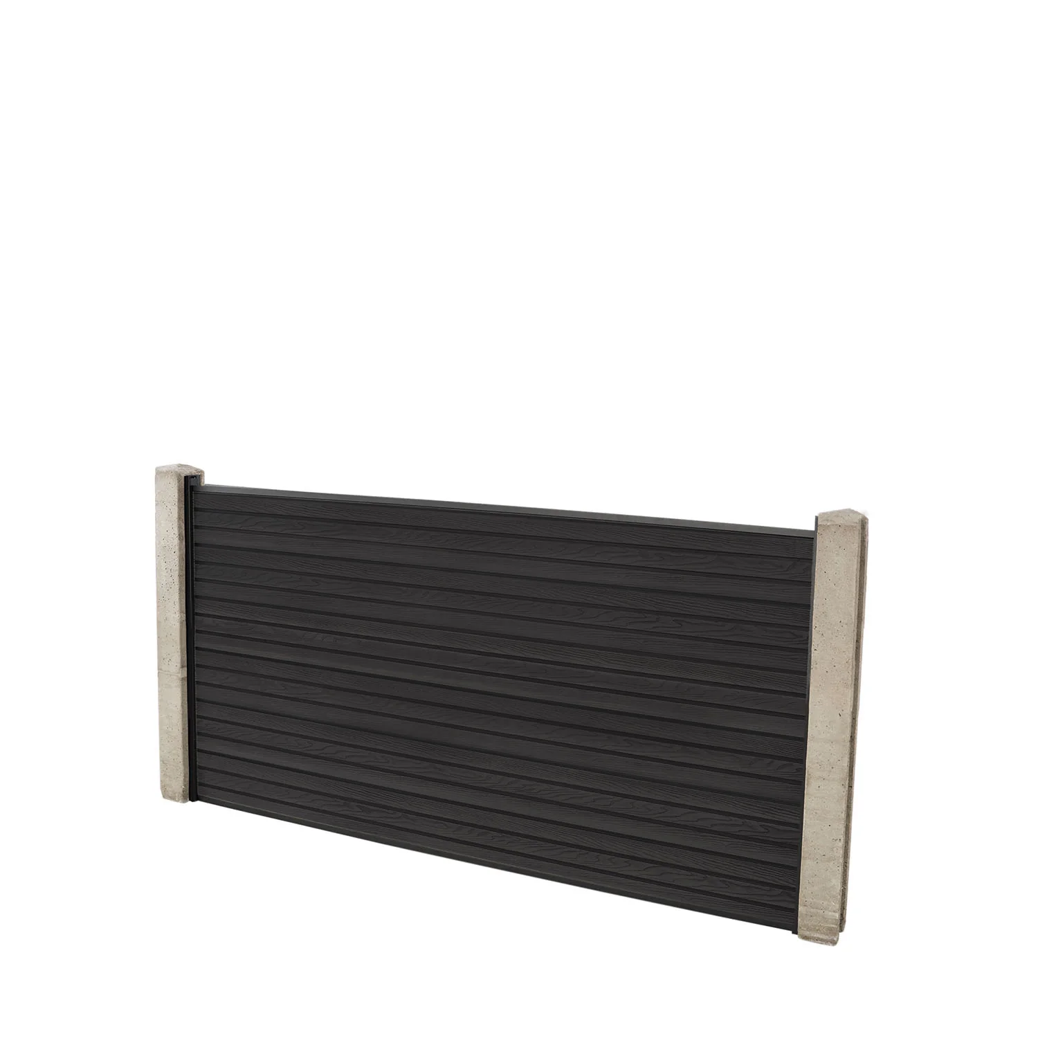 Dark Grey Core Fencing | Slatted - Image 14