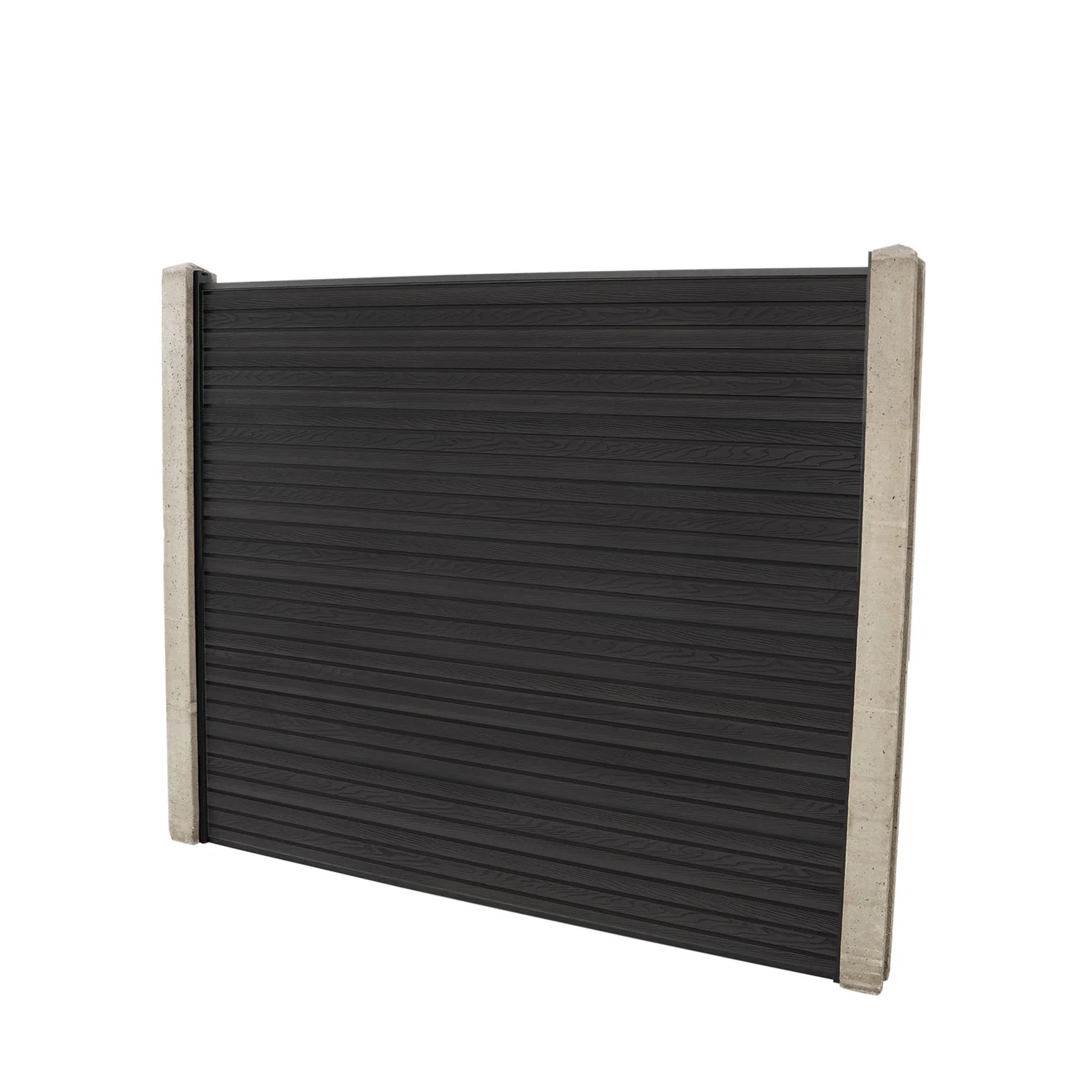 Dark Grey Core Fencing | Slatted - Image 16