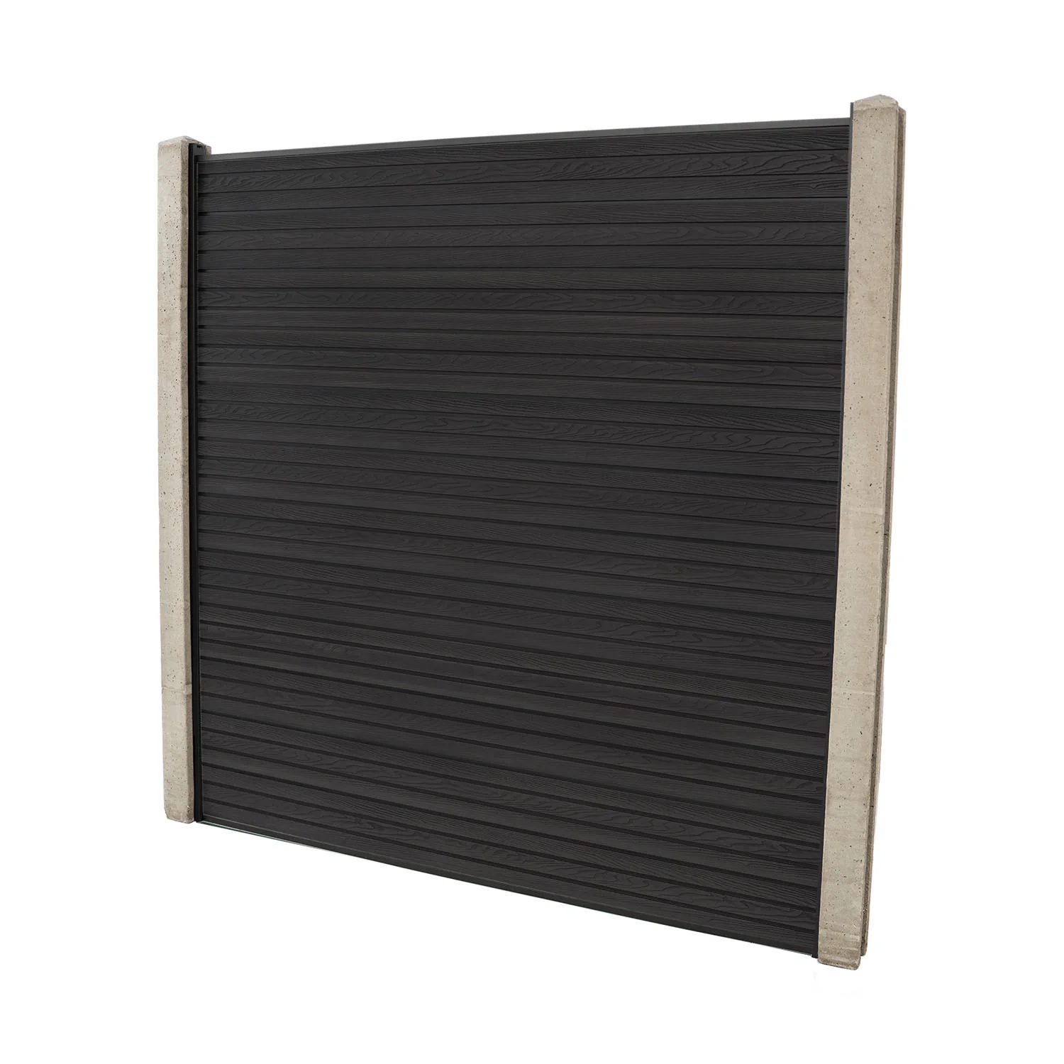 Dark Grey Core Fencing | Slatted - Image 17