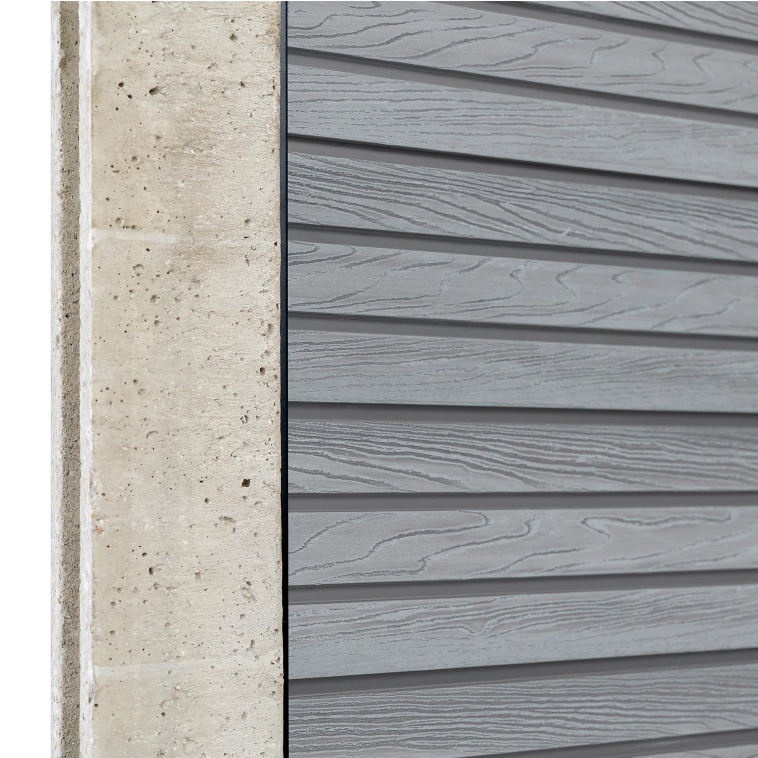 Light Grey Core Fencing | Slatted - Image 3